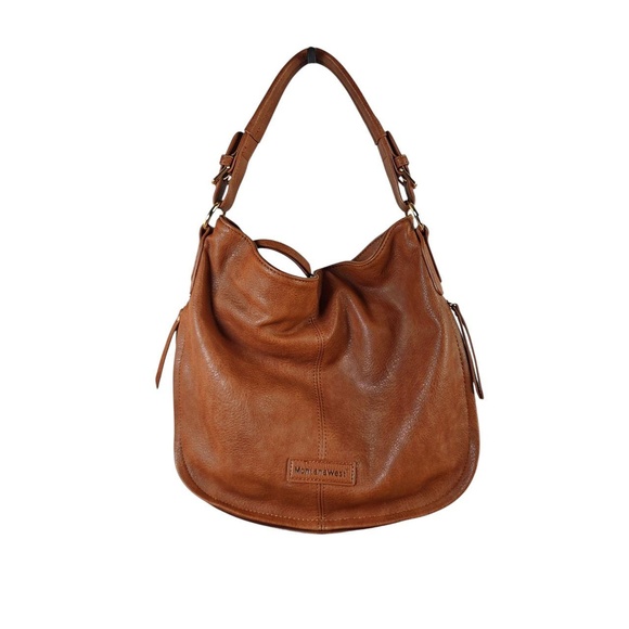 Montana West Handbags - Montana West Hobo Bag Womens Brown Slouchy Crescent Adjustable Strap Boho Chic W
